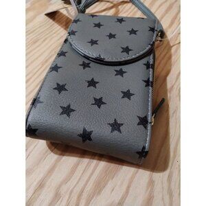No Boundaries Olive Green Stars Wallet Phone Case Compact Shoulder Bag Wallet Pu
